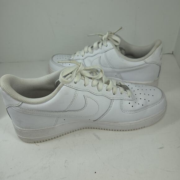 Vtg Nike Air Force Ones 1 Shoes Sneakers Mens White Sz 10 DV0788 104 Y2k 2000s - Picture 13 of 14